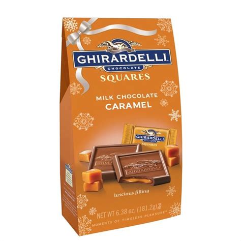 yogiselene|Ghirardelli’s milk chocolate caramel squares >